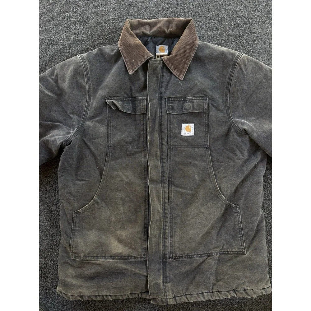 Carhartt Men's Vintage Detroit‎ Jacket size XL Thrashed